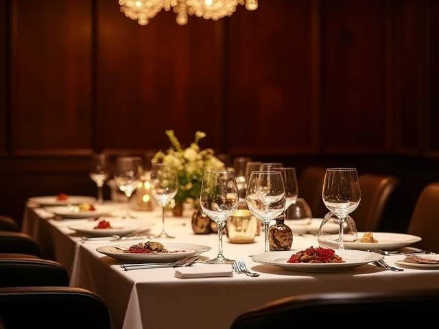 Dîner privé exclusif dans un cadre élégant